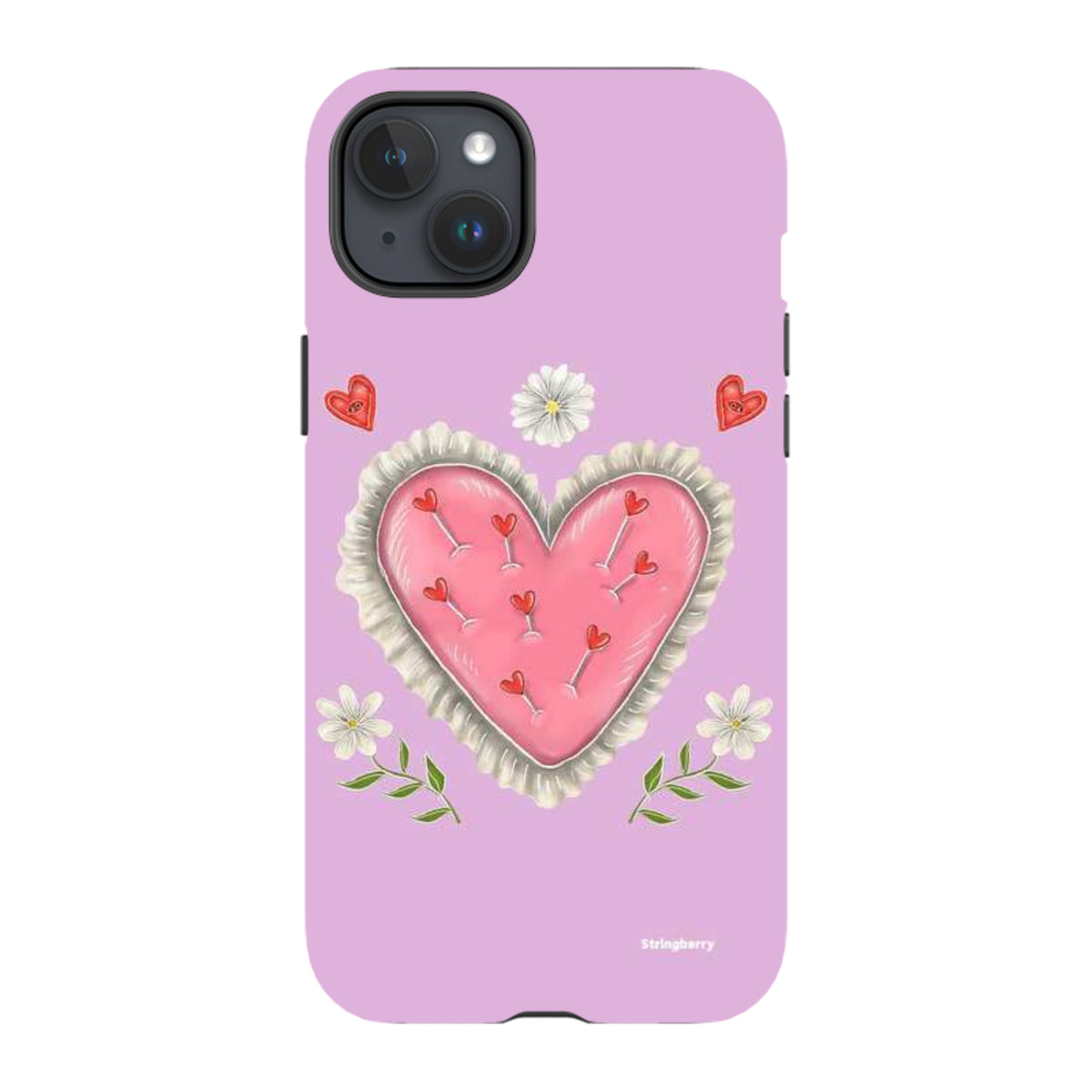 iPhone Tough Case - Heart Pin Cushion By Catherine Rowe