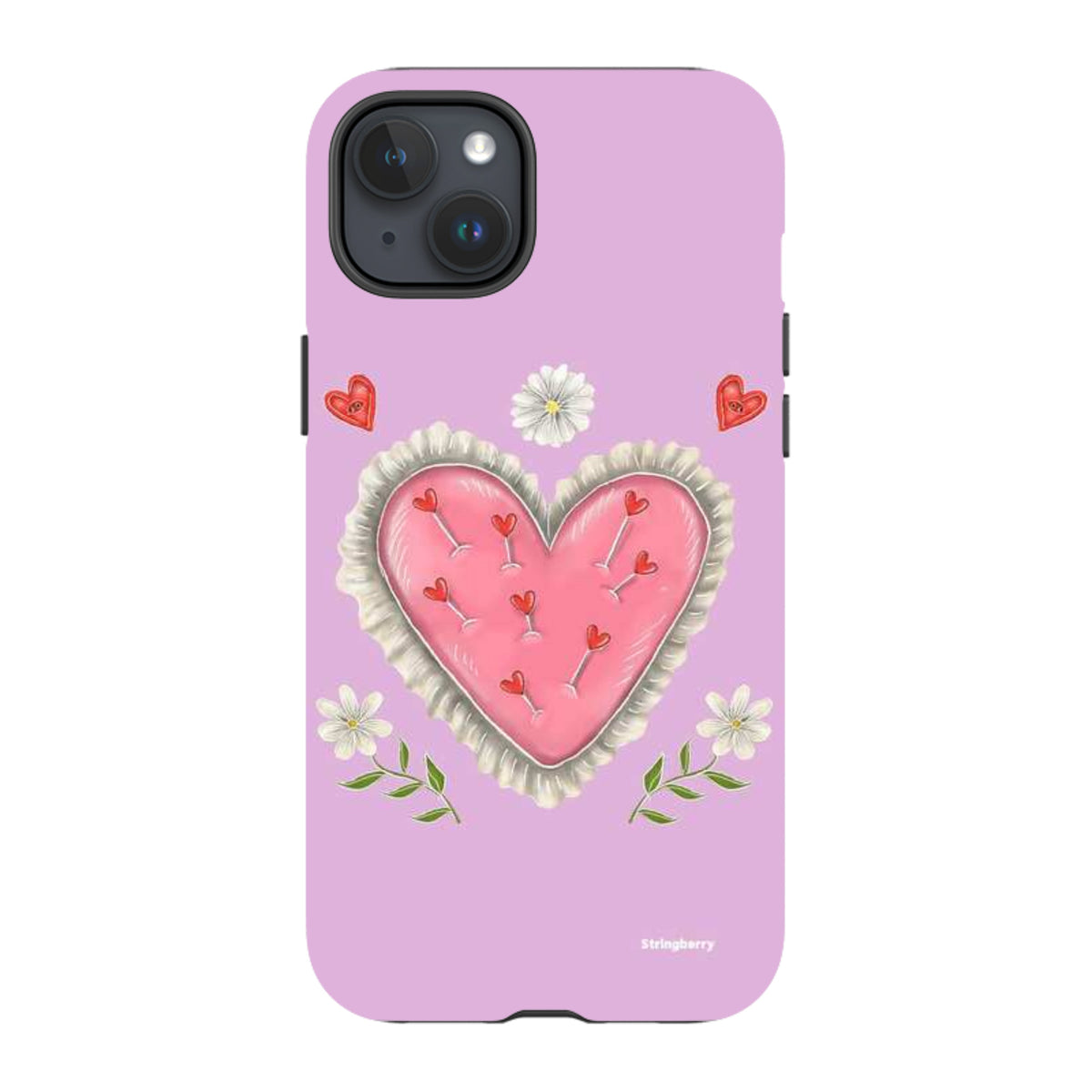 iPhone Tough Case - Heart Pin Cushion By Catherine Rowe