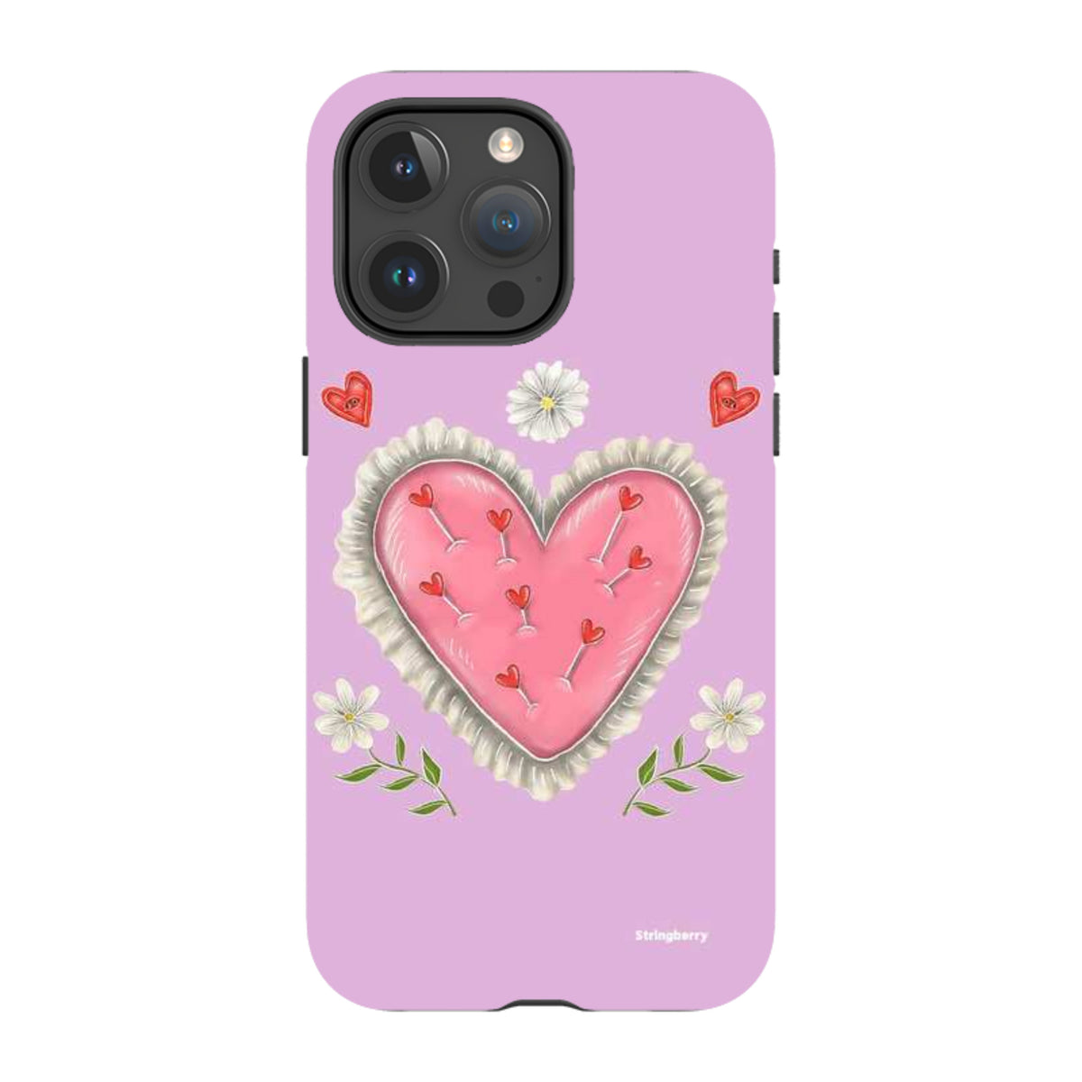 iPhone Tough Case - Heart Pin Cushion By Catherine Rowe