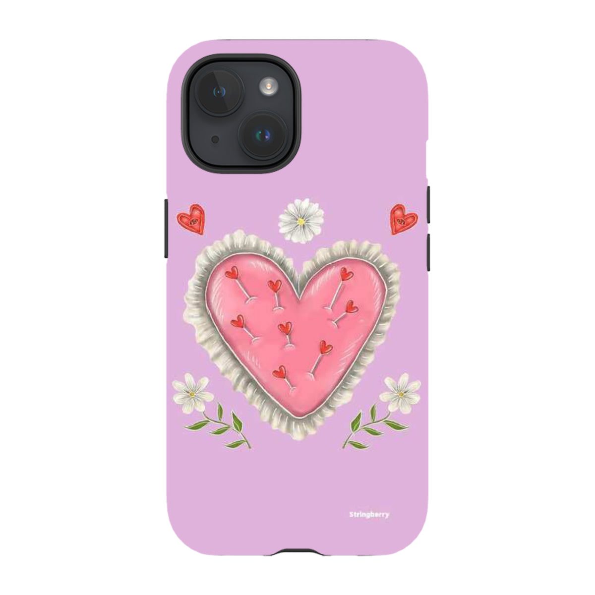 iPhone Tough Case - Heart Pin Cushion By Catherine Rowe