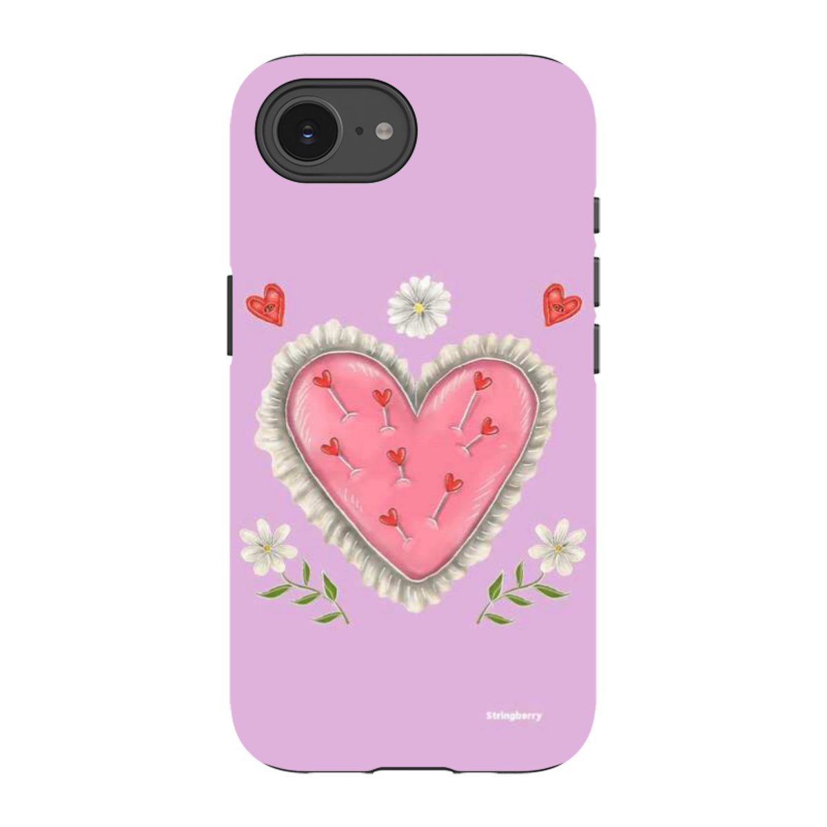 iPhone Tough Case - Heart Pin Cushion By Catherine Rowe