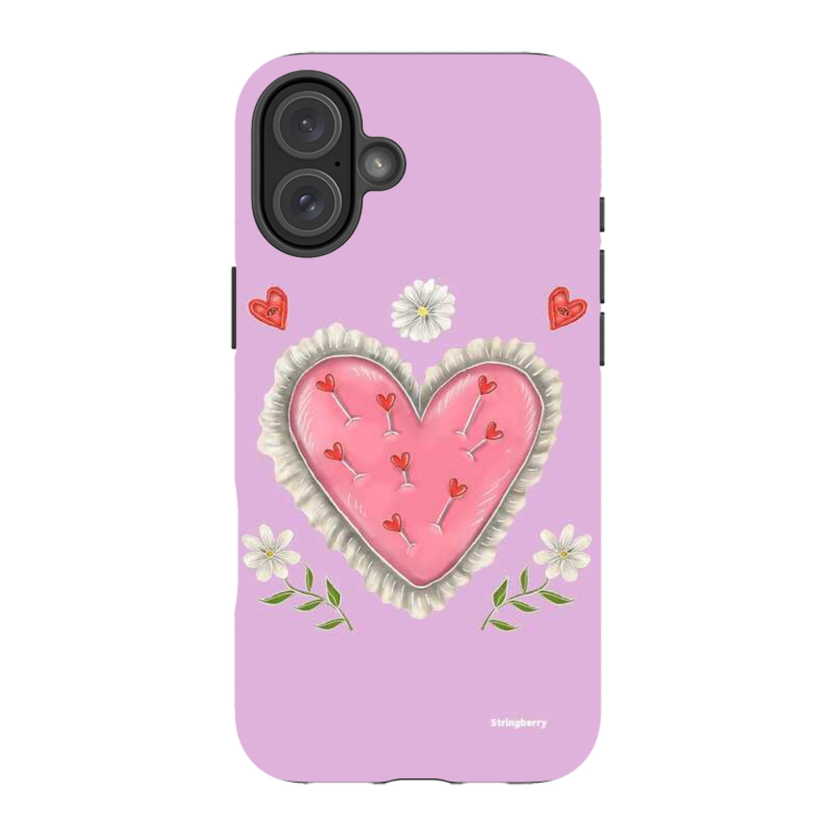 iPhone Tough Case - Heart Pin Cushion By Catherine Rowe