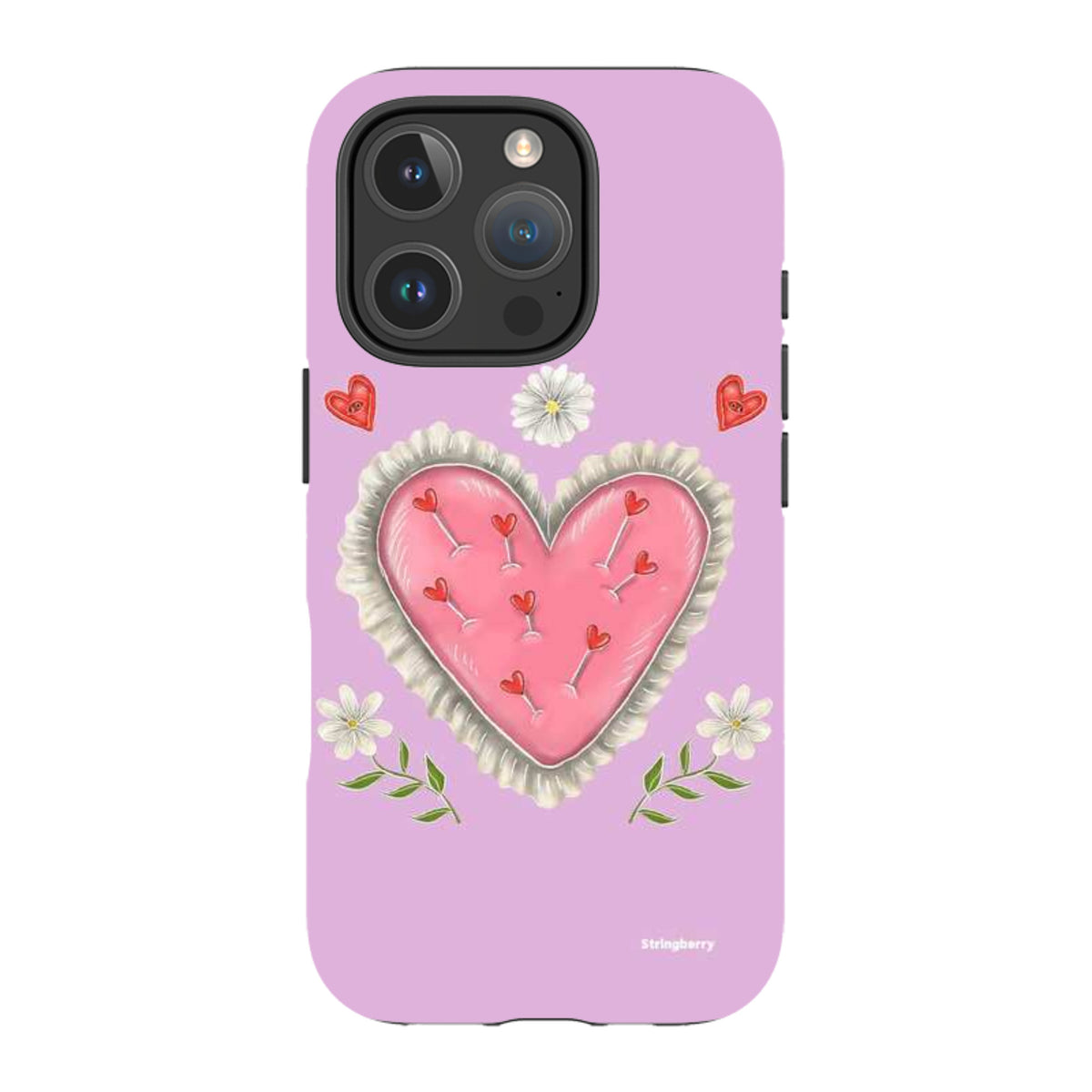 iPhone Tough Case - Heart Pin Cushion By Catherine Rowe