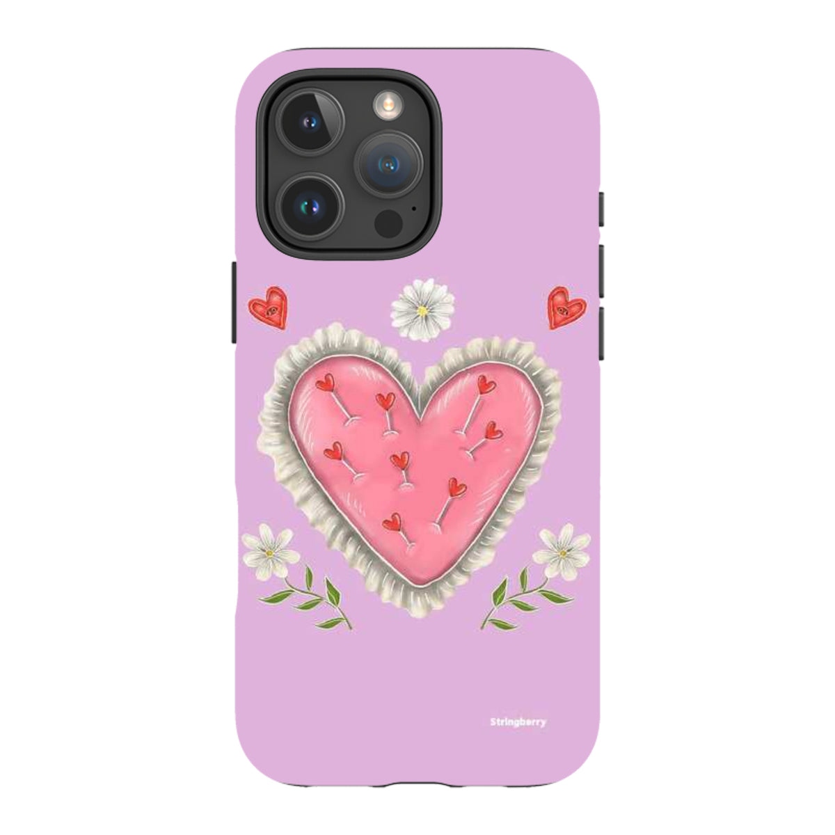iPhone Tough Case - Heart Pin Cushion By Catherine Rowe
