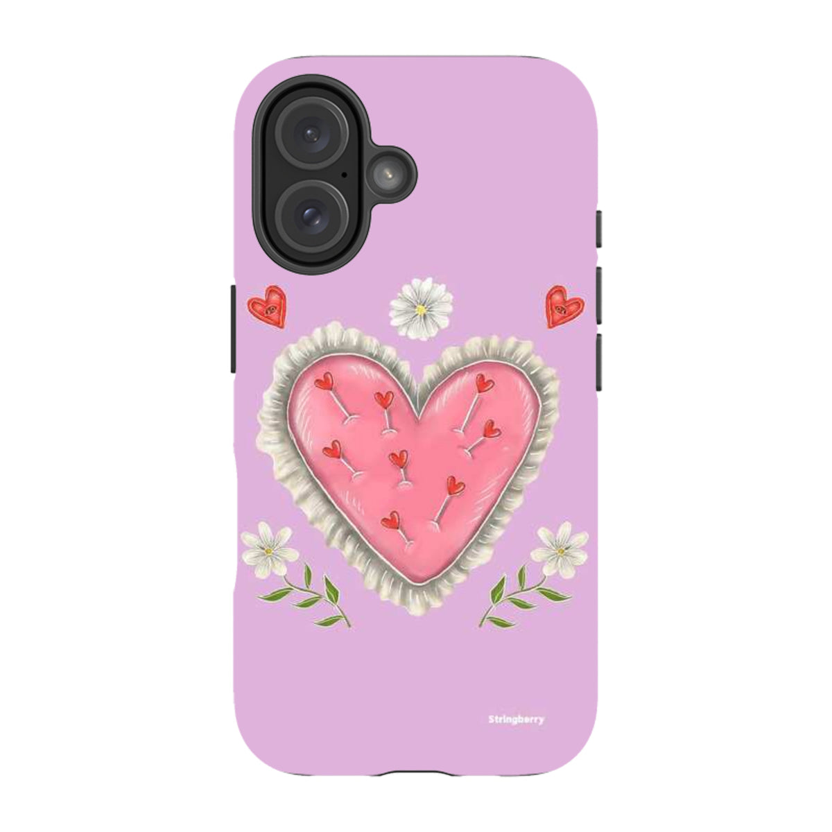 iPhone Tough Case - Heart Pin Cushion By Catherine Rowe