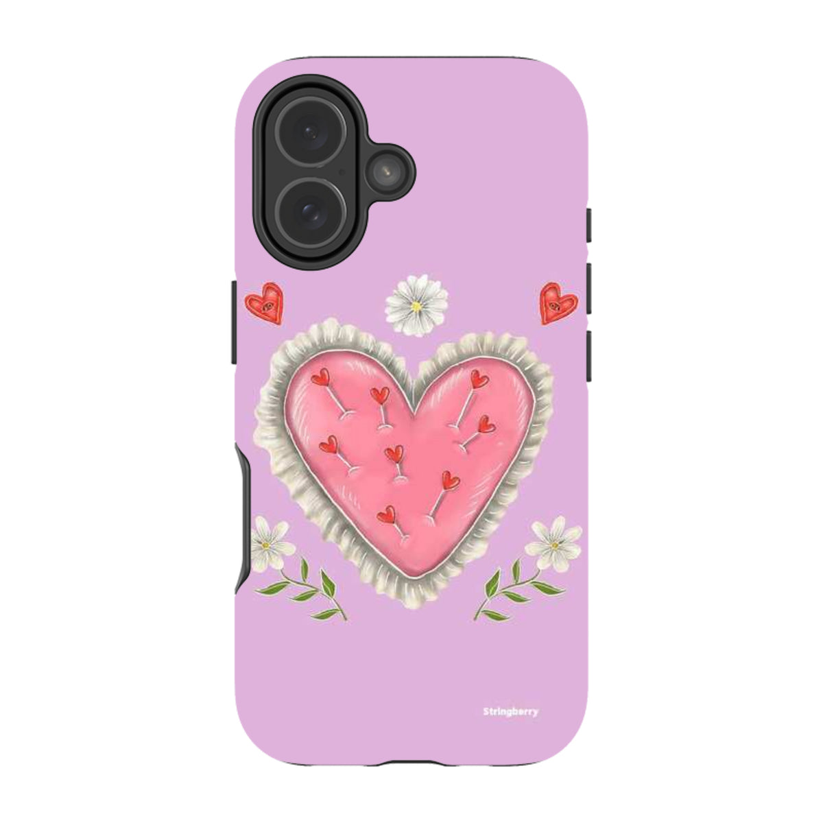iPhone Tough Case - Heart Pin Cushion By Catherine Rowe