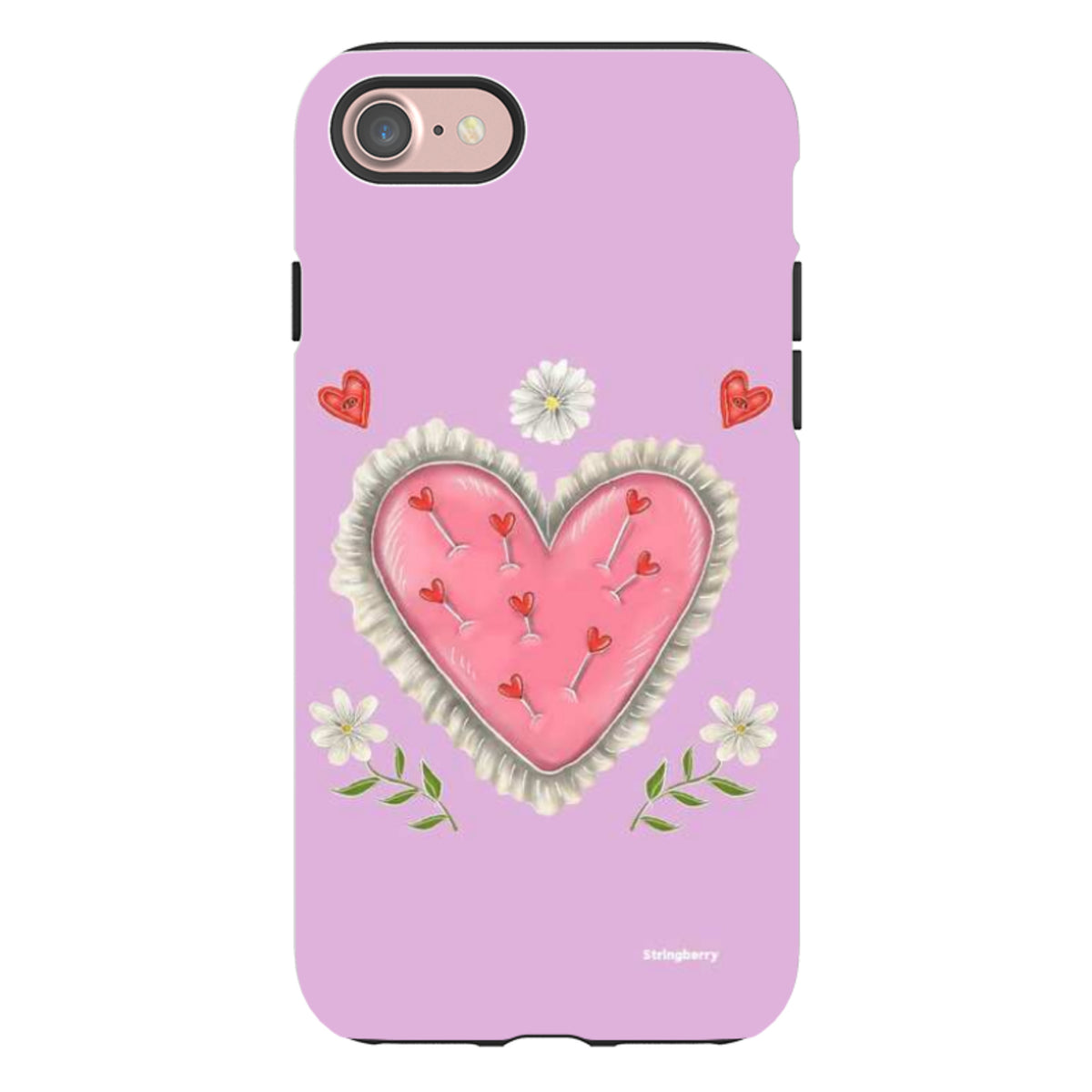 iPhone Tough Case - Heart Pin Cushion By Catherine Rowe
