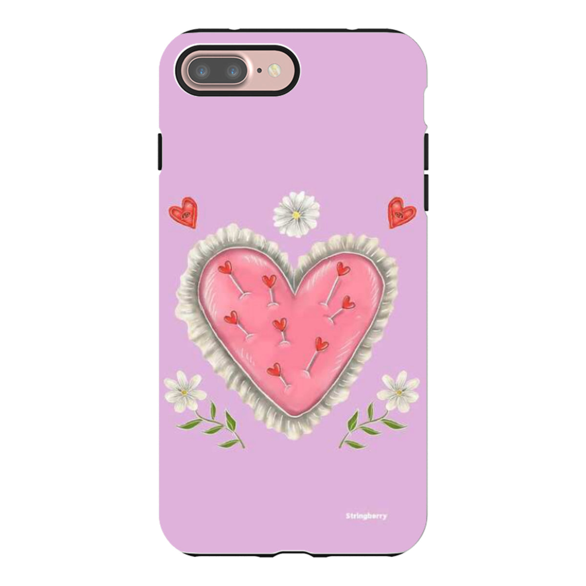 iPhone Tough Case - Heart Pin Cushion By Catherine Rowe