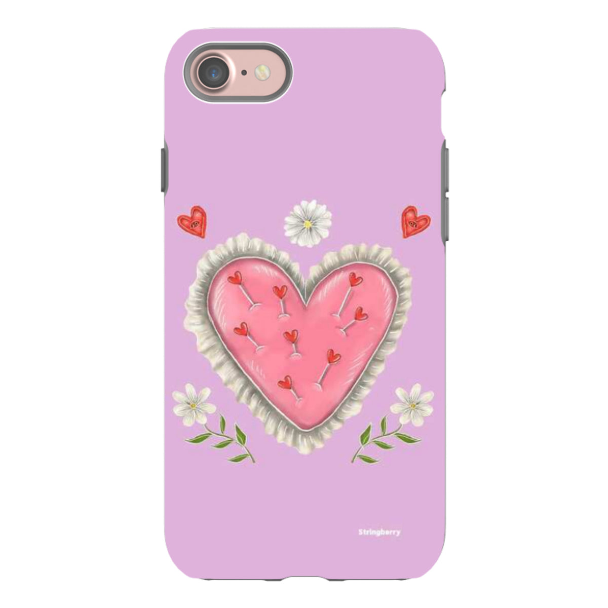 iPhone Tough Case - Heart Pin Cushion By Catherine Rowe