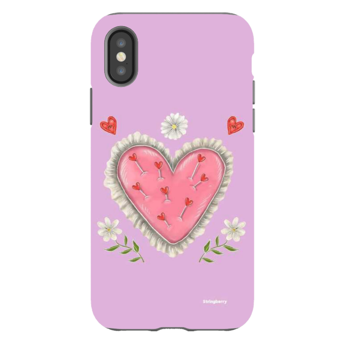 iPhone Tough Case - Heart Pin Cushion By Catherine Rowe