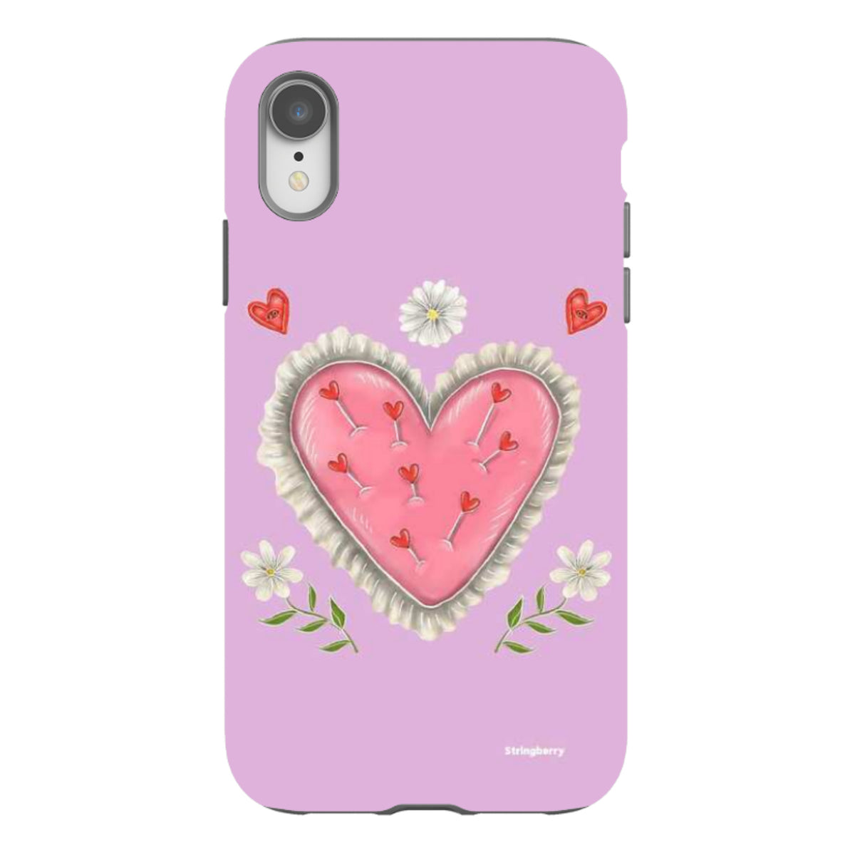 iPhone Tough Case - Heart Pin Cushion By Catherine Rowe