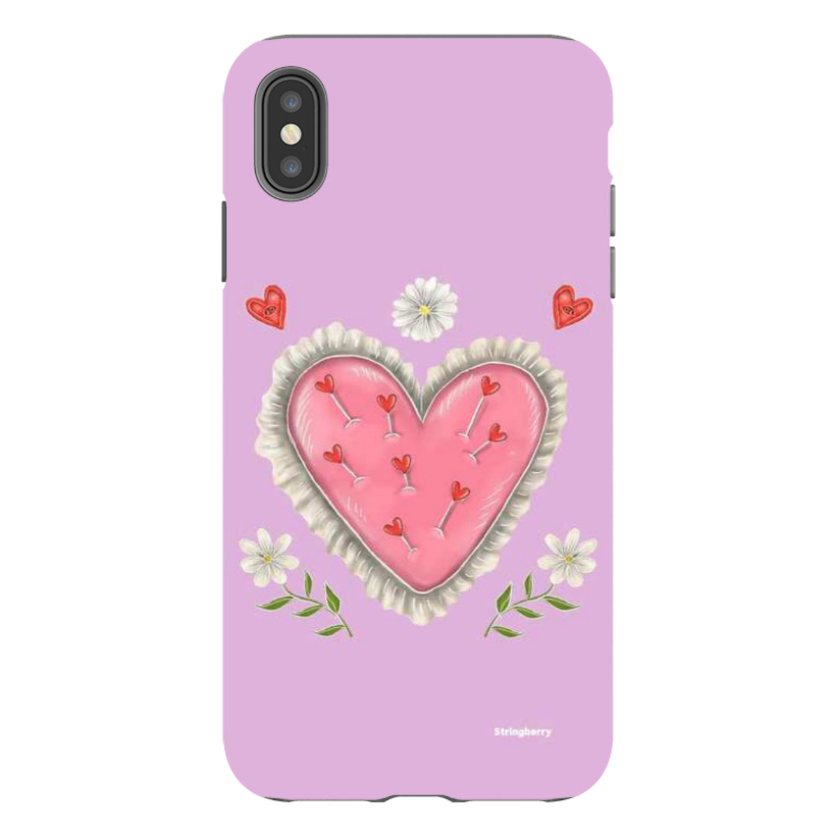 iPhone Tough Case - Heart Pin Cushion By Catherine Rowe