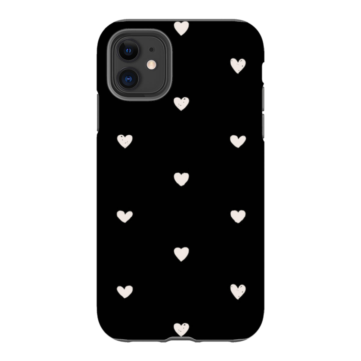 iPhone Tough Case - Hearts Black