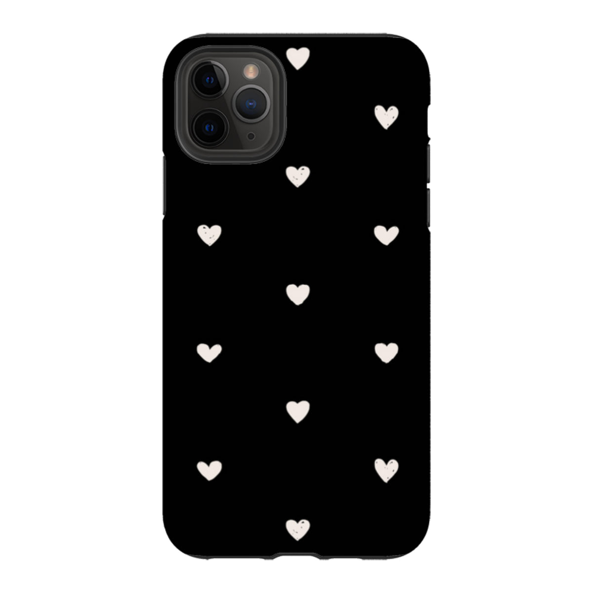 iPhone Tough Case - Hearts Black
