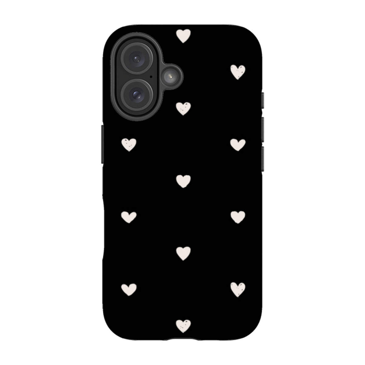 iPhone Tough Case - Hearts Black