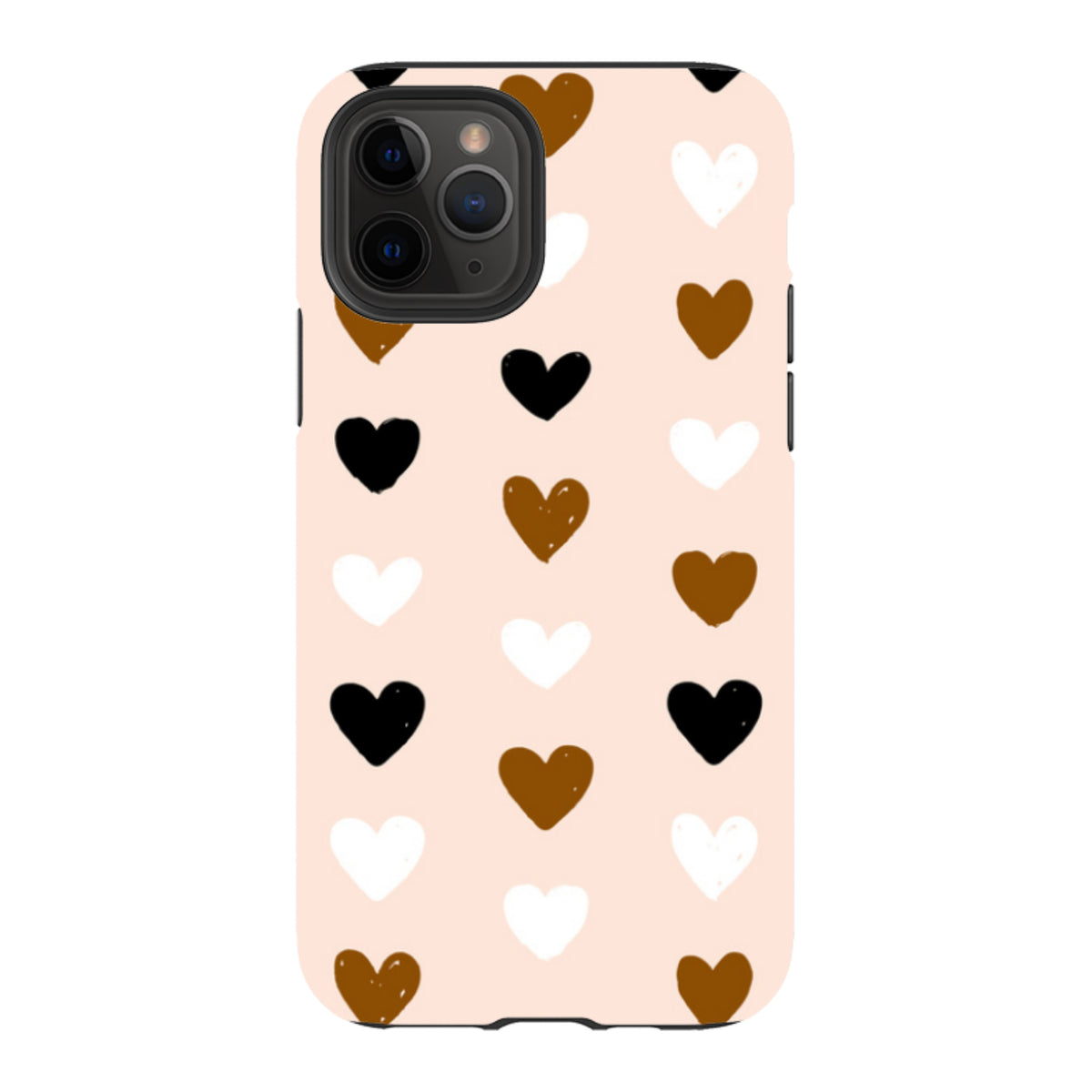 iPhone Tough Case - Hearts Pale