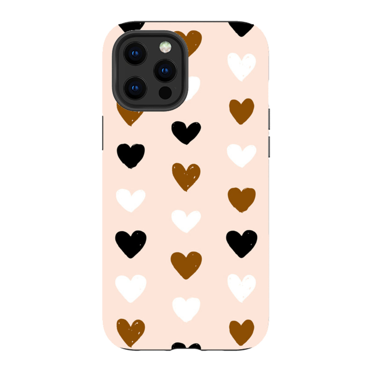 iPhone Tough Case - Hearts Pale