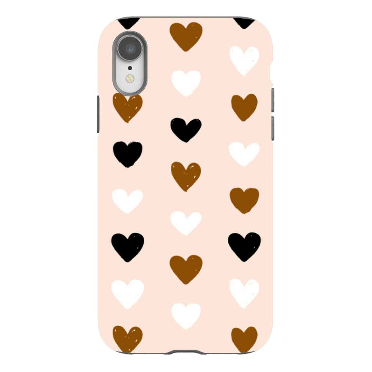 iPhone Tough Case - Hearts Pale
