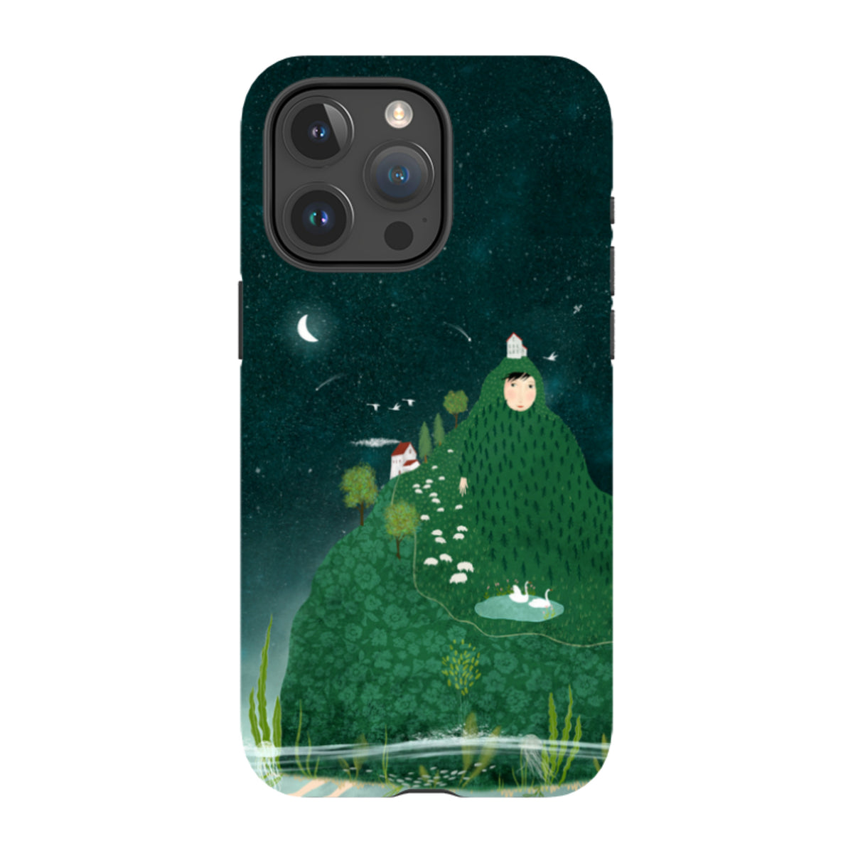 iPhone Tough Case - Hill lady By Katherine Quinn