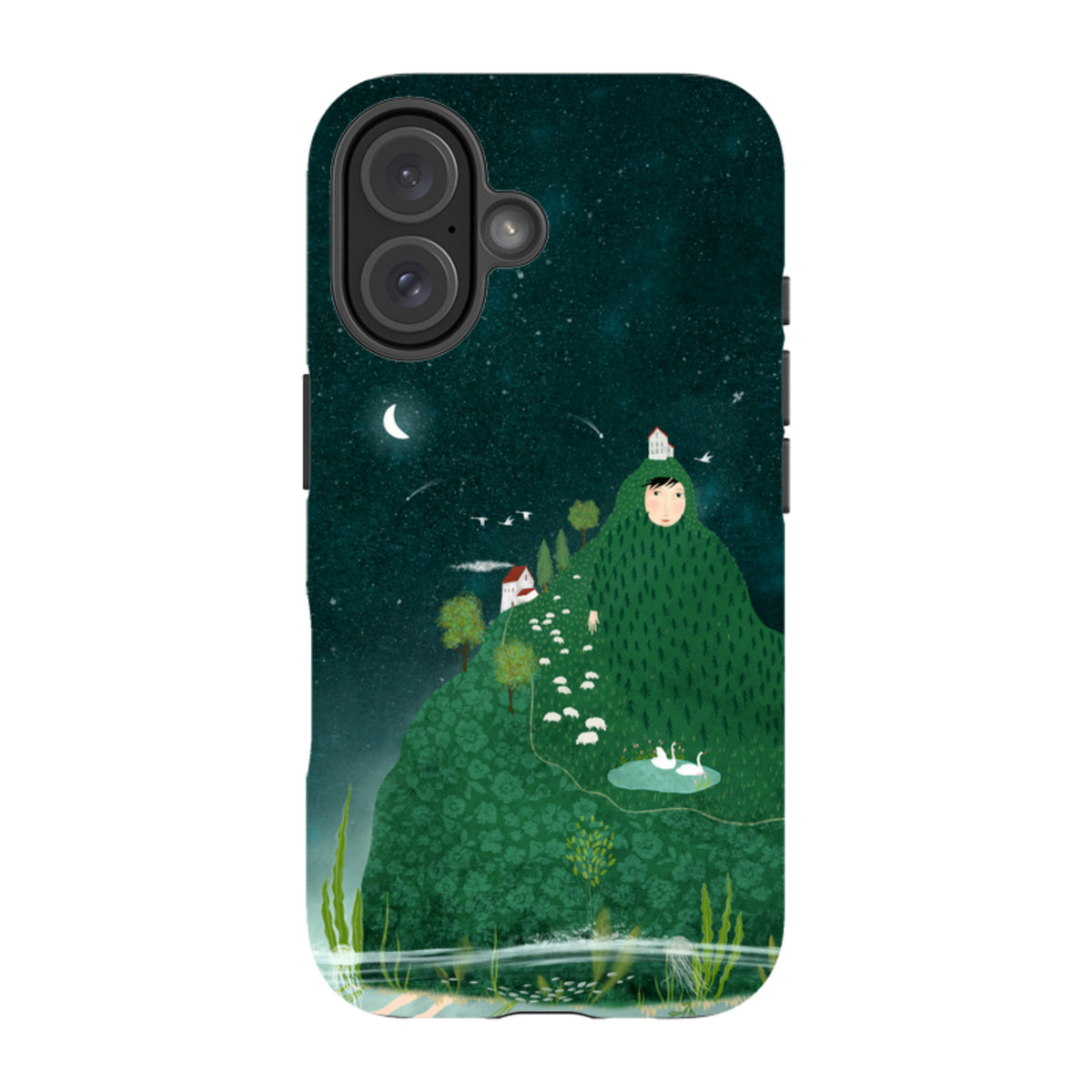 iPhone Tough Case - Hill lady By Katherine Quinn