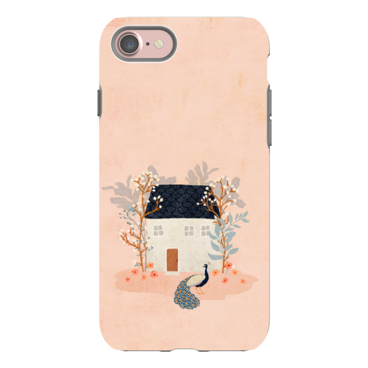 iPhone Tough Case - Home Pink By Katherine Quinn