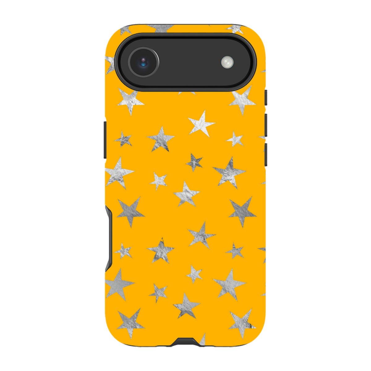 iPhone Tough Case - Honey Stars Silver