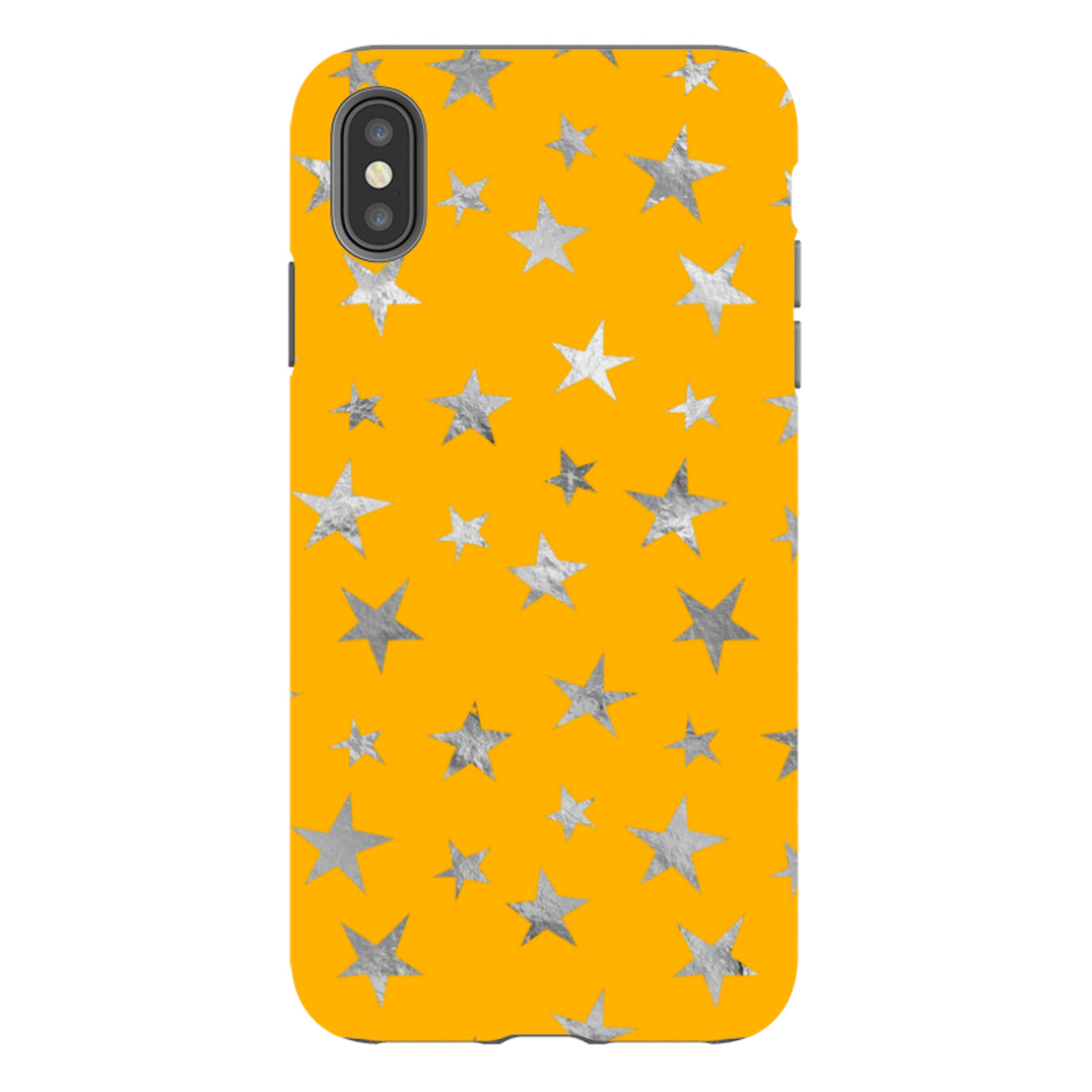 iPhone Tough Case - Honey Stars Silver