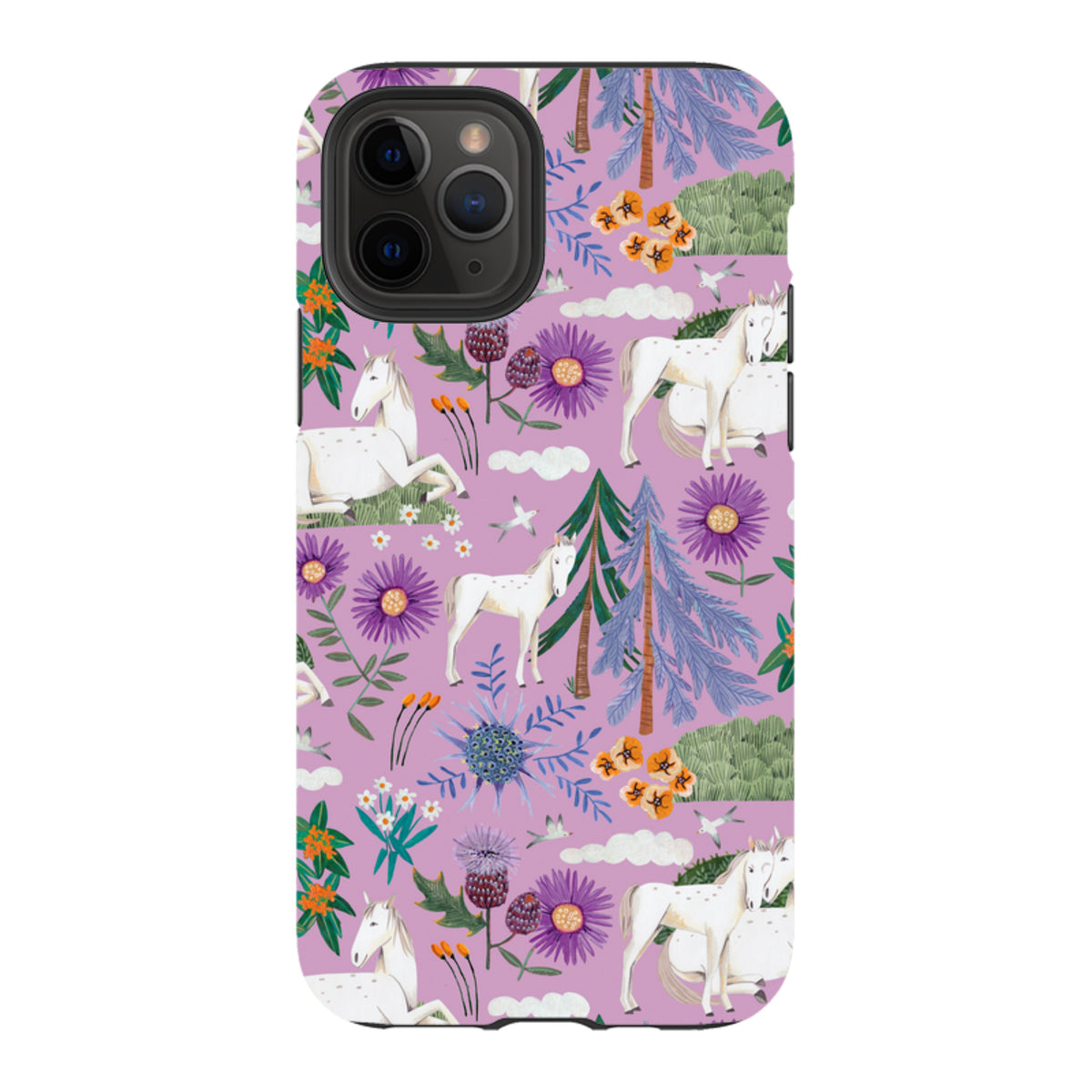 iPhone Tough Case - Horse Pattern II By Caroline Bonne Muller