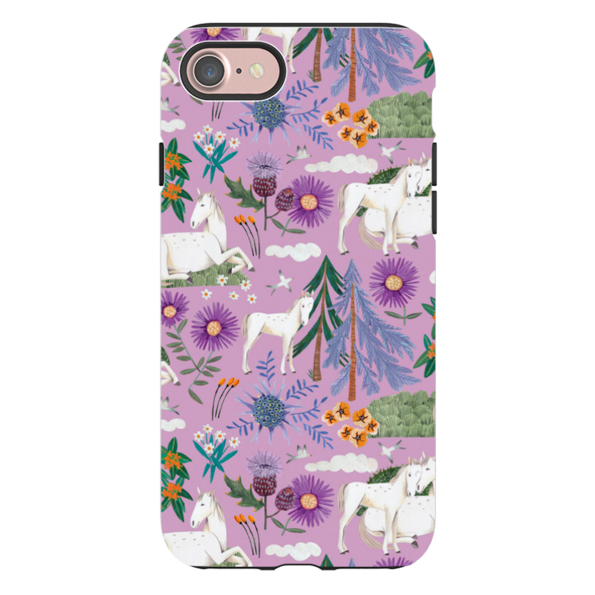 iPhone Tough Case - Horse Pattern II By Caroline Bonne Muller