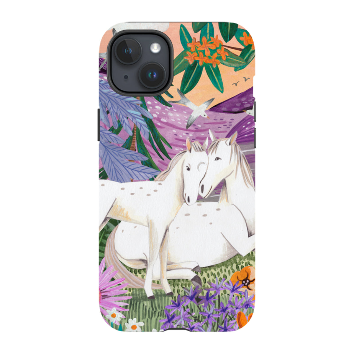 iPhone Tough Case - Horses By Caroline Bonne Muller
