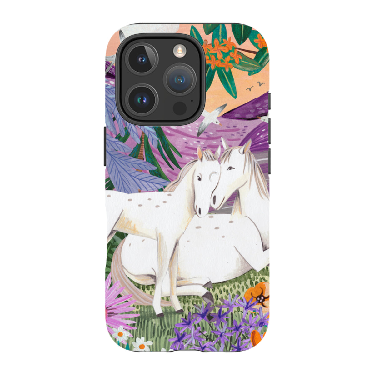 iPhone Tough Case - Horses By Caroline Bonne Muller