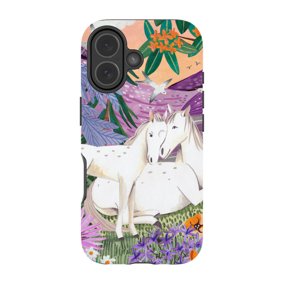 iPhone Tough Case - Horses By Caroline Bonne Muller