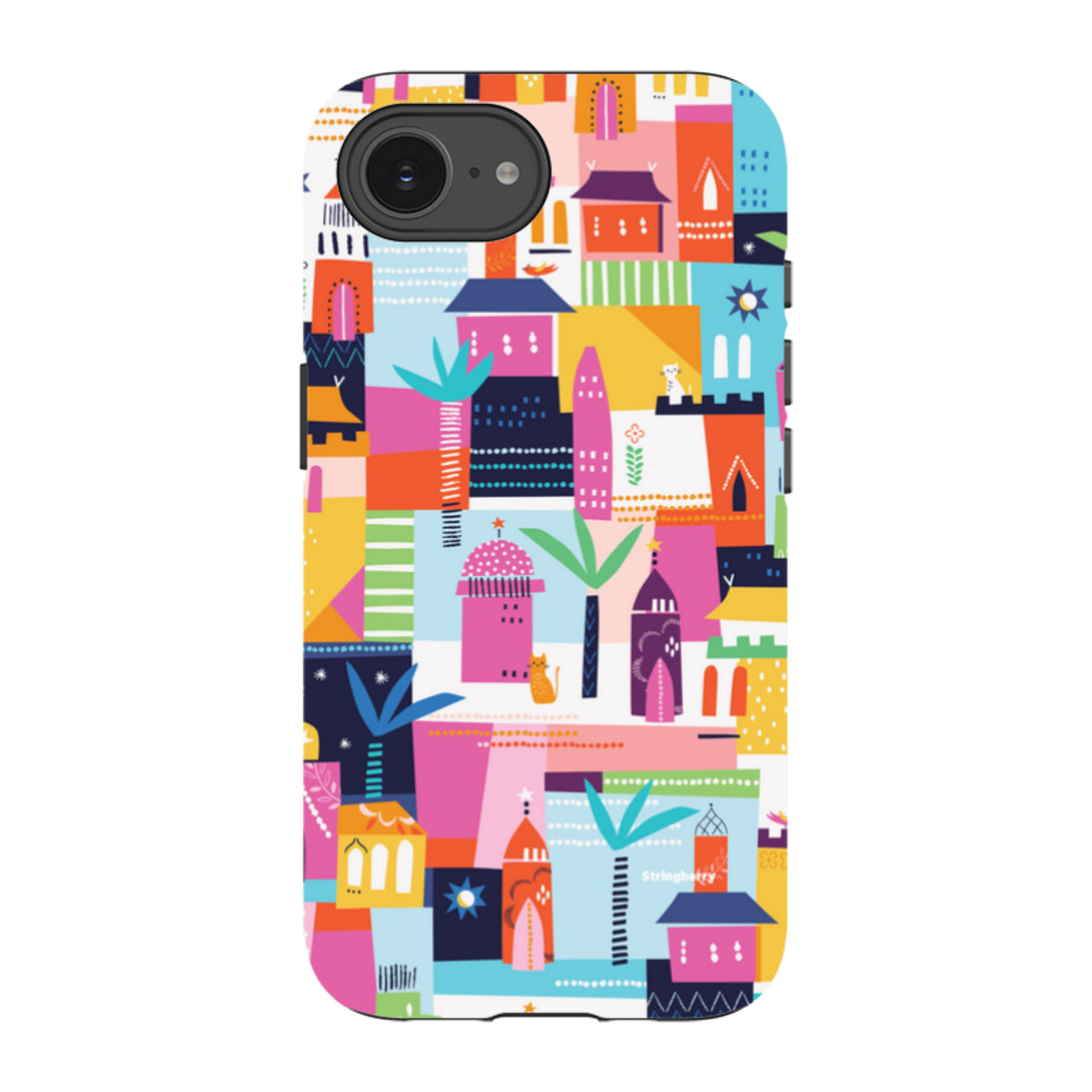 iPhone Tough Case - Houses By Ali Brookes