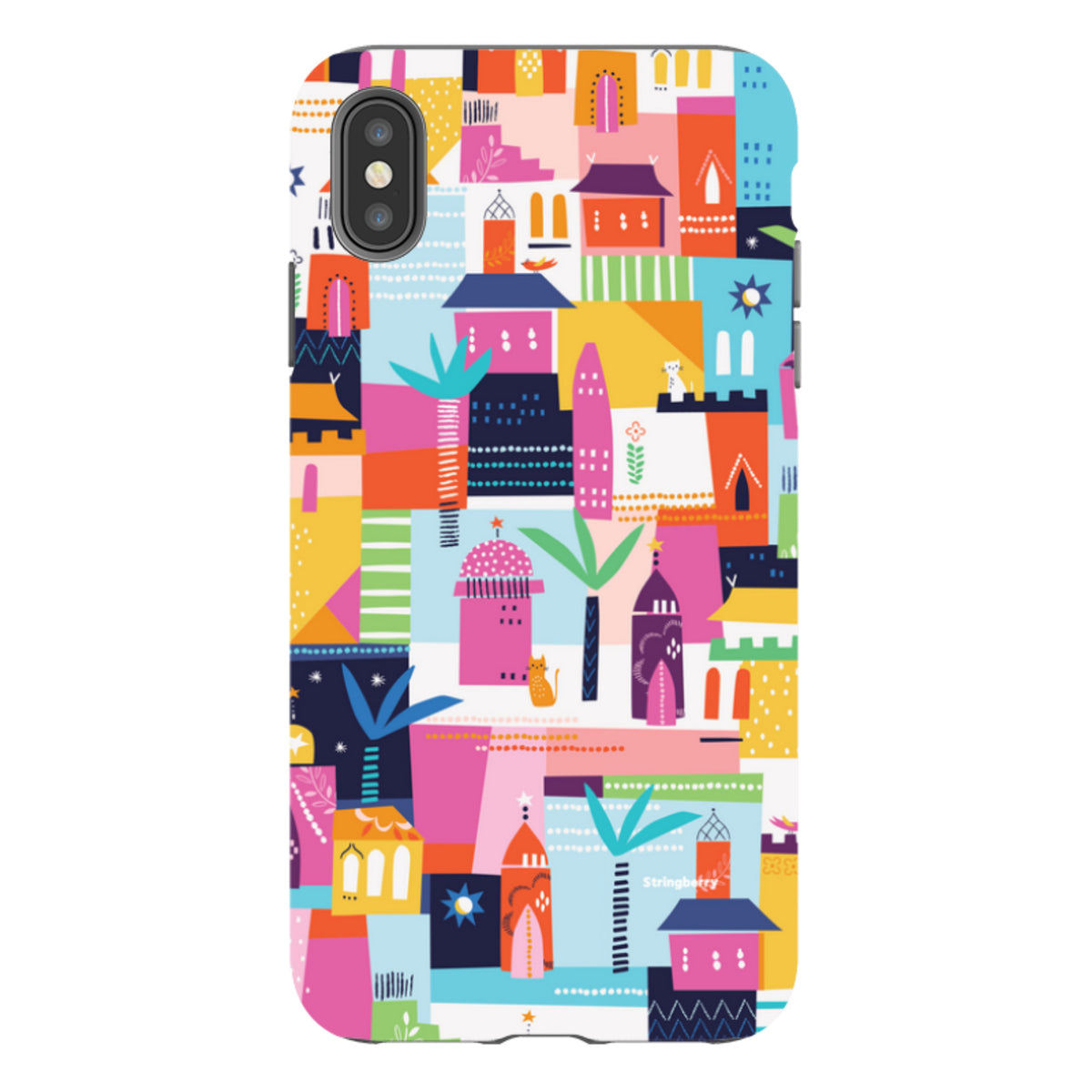 iPhone Tough Case - Houses By Ali Brookes