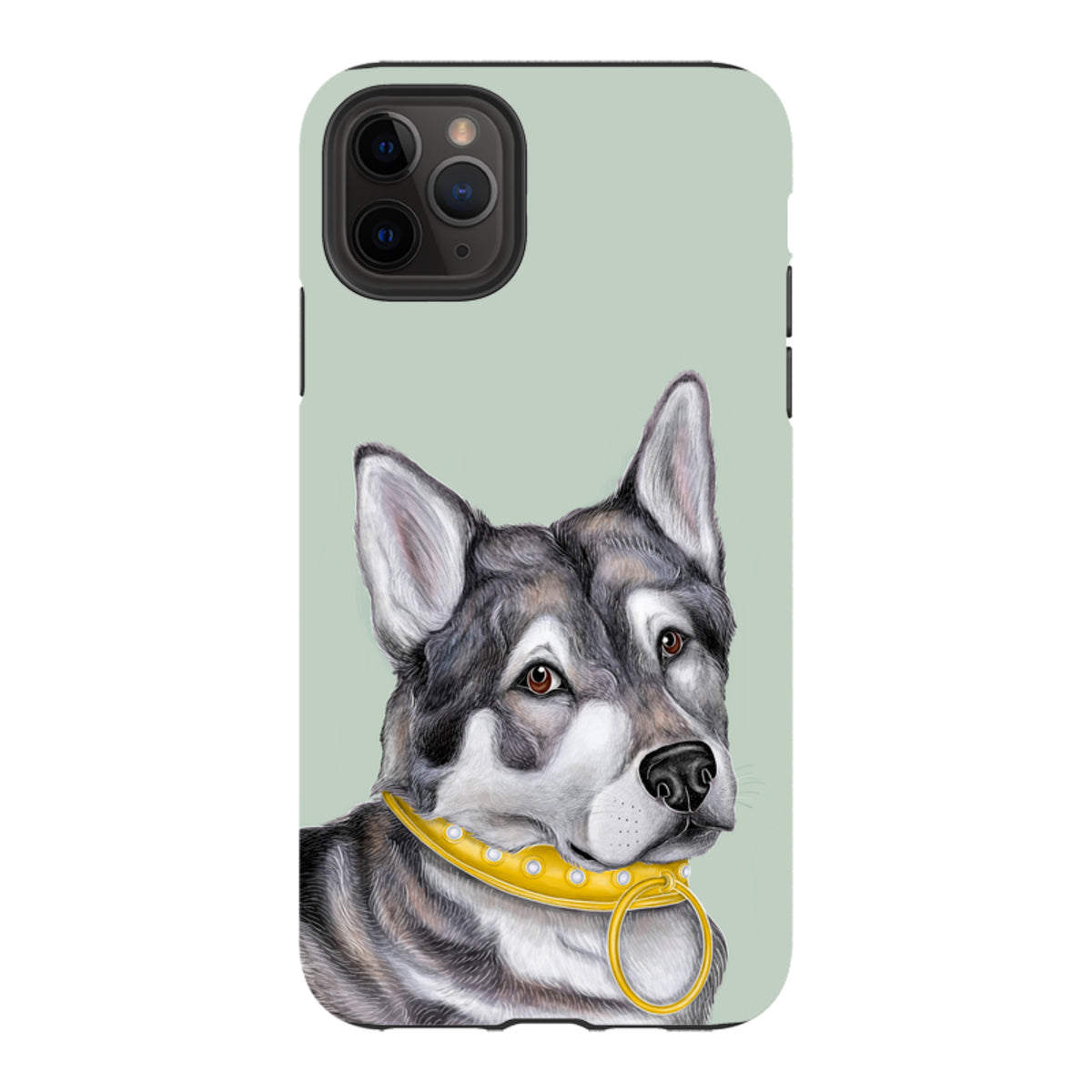 iPhone Tough Case - Huskey By Catherine Rowe