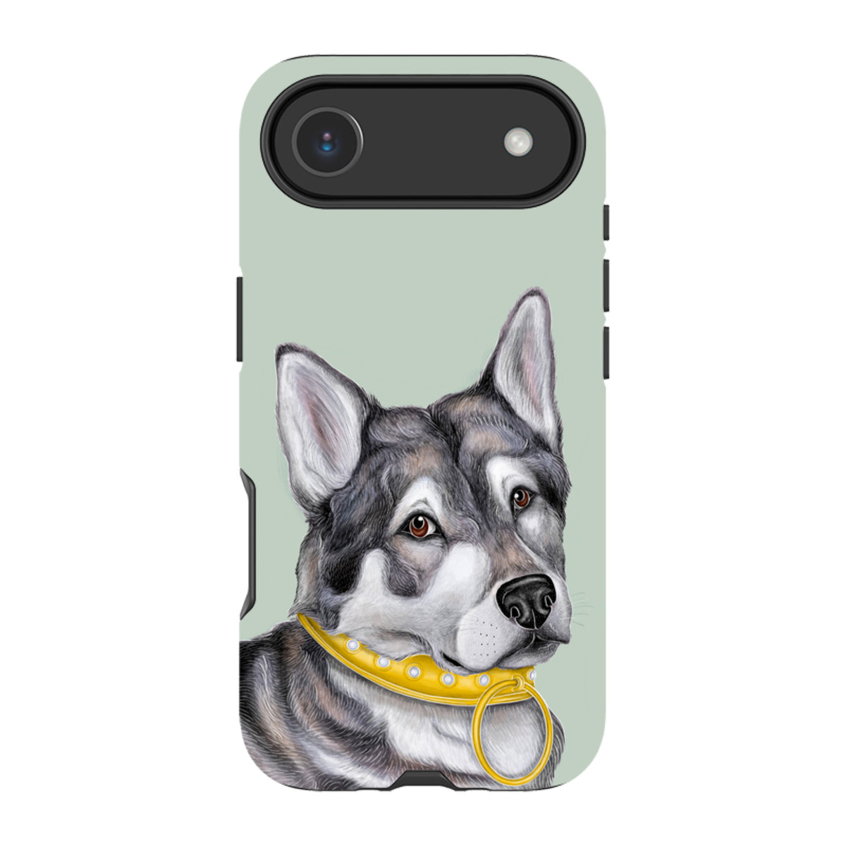 iPhone Tough Case - Huskey By Catherine Rowe