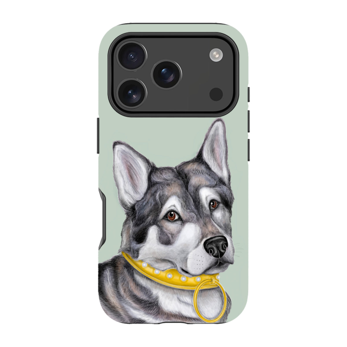 iPhone Tough Case - Huskey By Catherine Rowe