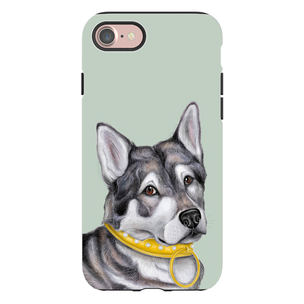 iPhone Tough Case - Huskey By Catherine Rowe