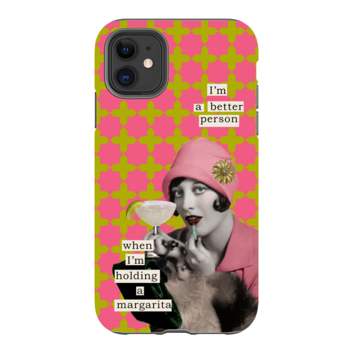 iPhone Tough Case - I'm A Better Person By Clare Jordan