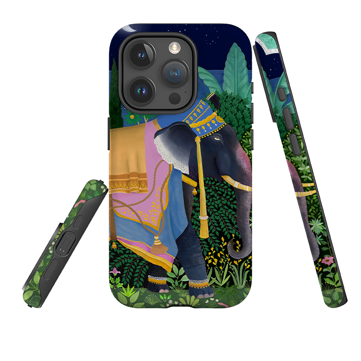 iPhone Tough Case - Indian Elephant By Bex Parkin
