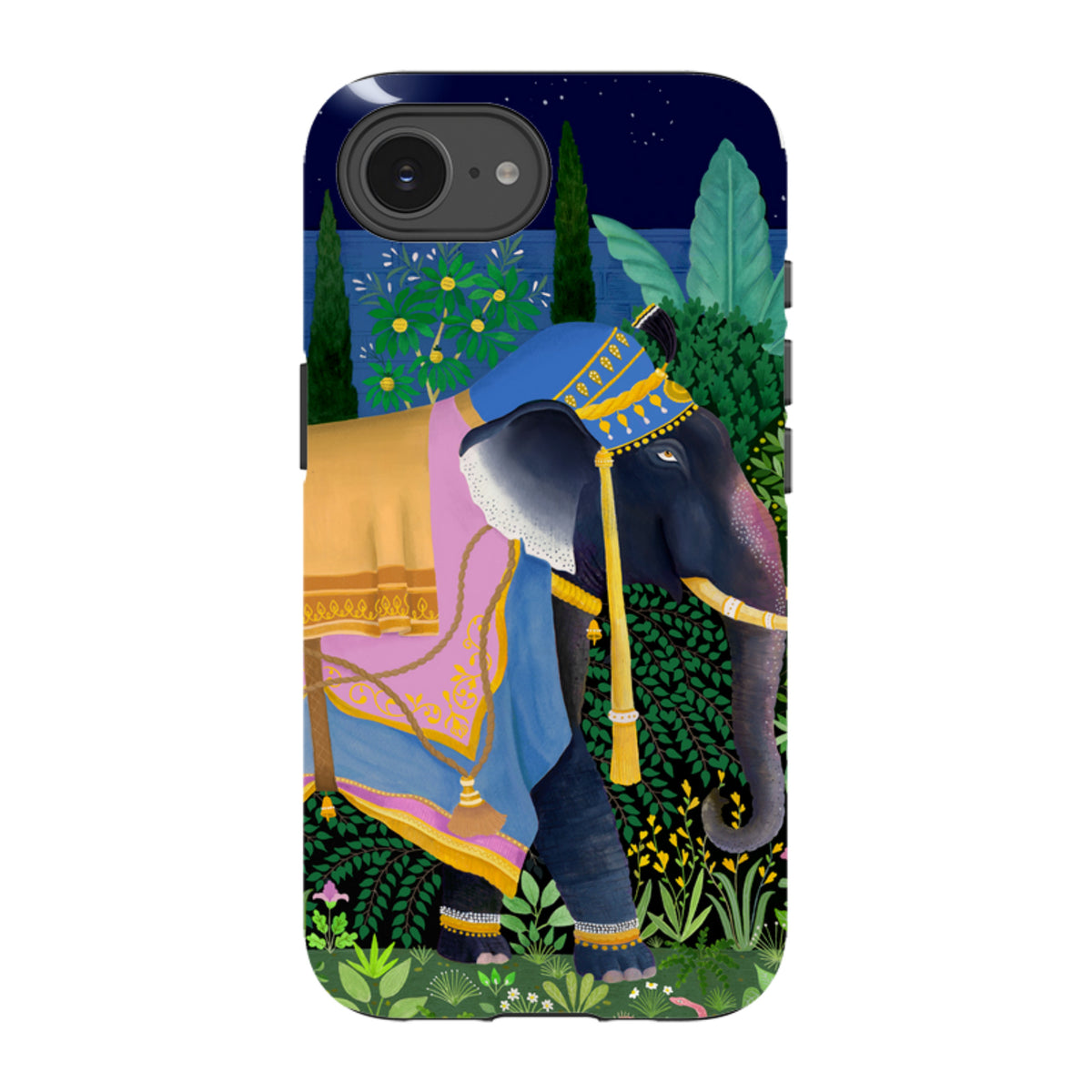 iPhone Tough Case - Indian Elephant By Bex Parkin