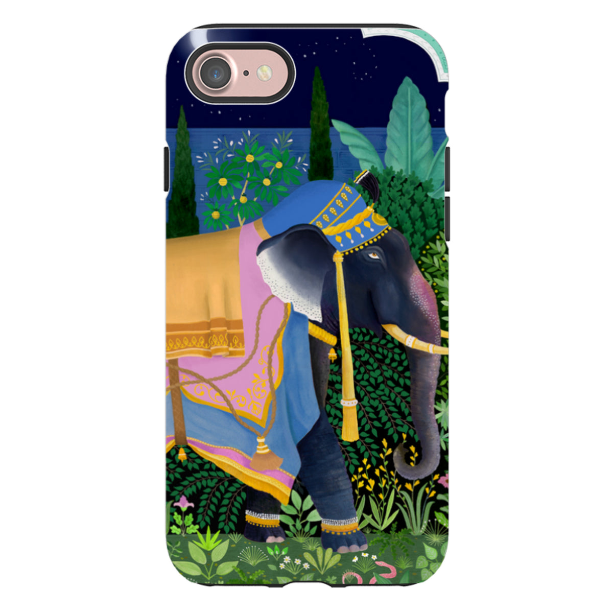 iPhone Tough Case - Indian Elephant By Bex Parkin