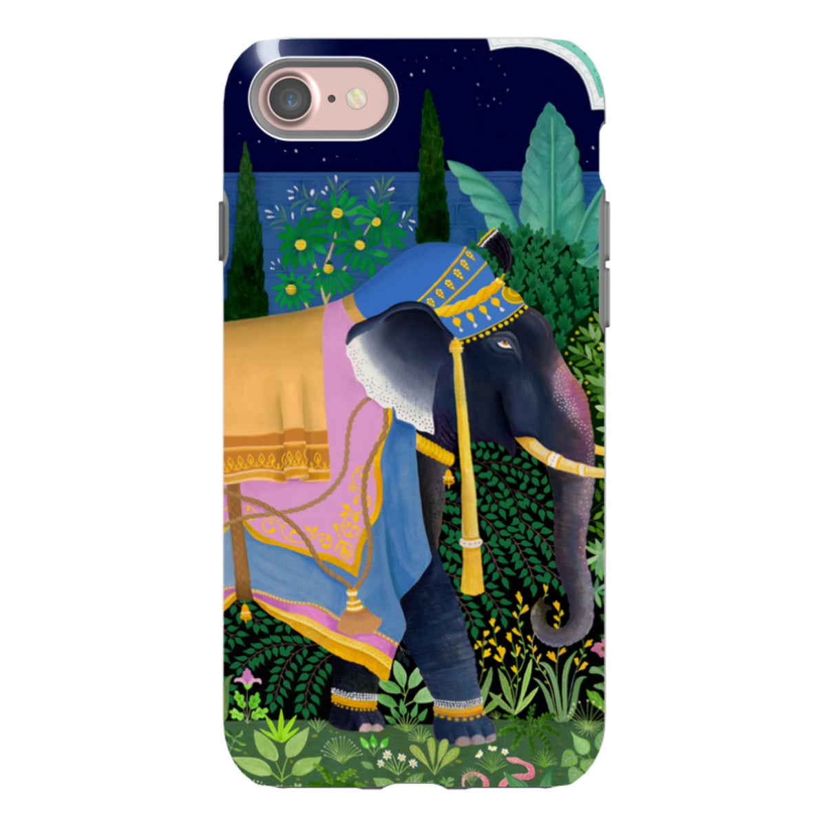 iPhone Tough Case - Indian Elephant By Bex Parkin