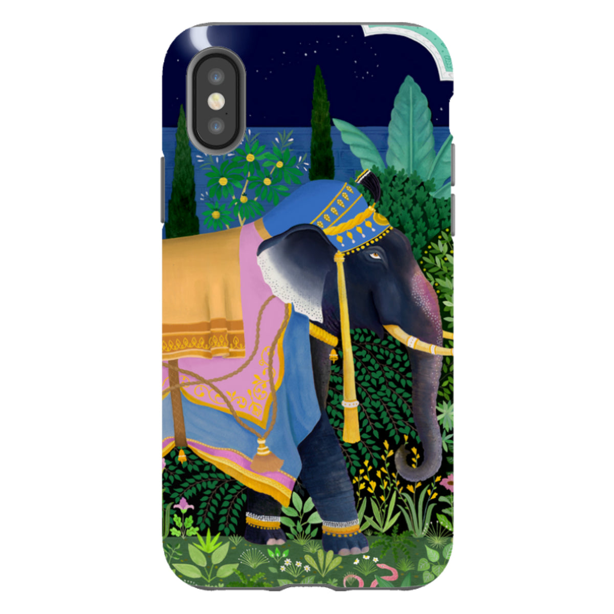 iPhone Tough Case - Indian Elephant By Bex Parkin