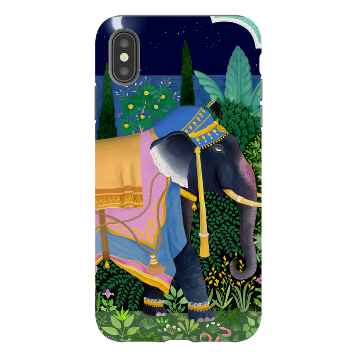 iPhone Tough Case - Indian Elephant By Bex Parkin