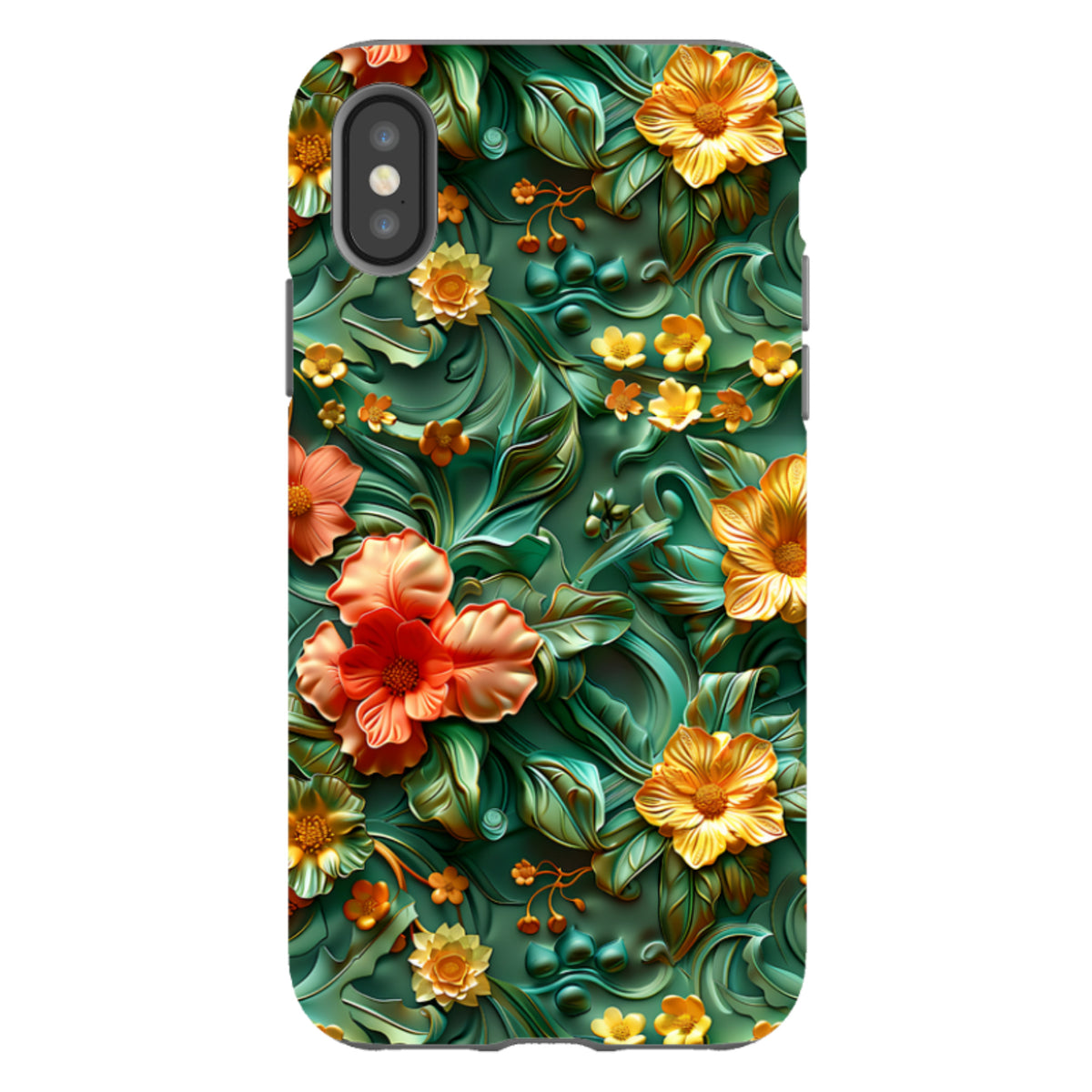 iPhone Tough Case -Jade Floral