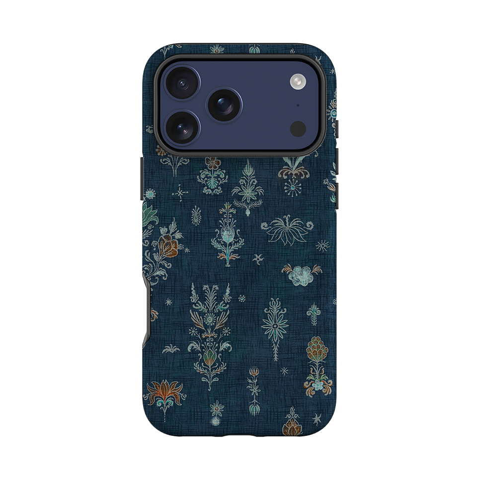 iPhone Tough Case - Jewel Spirit - Navy Rust By Katherine Quinn