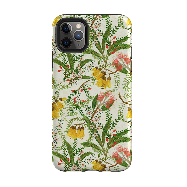 iPhone Tough Case - Kowhai And Bottle Brush By Katherine Quinn