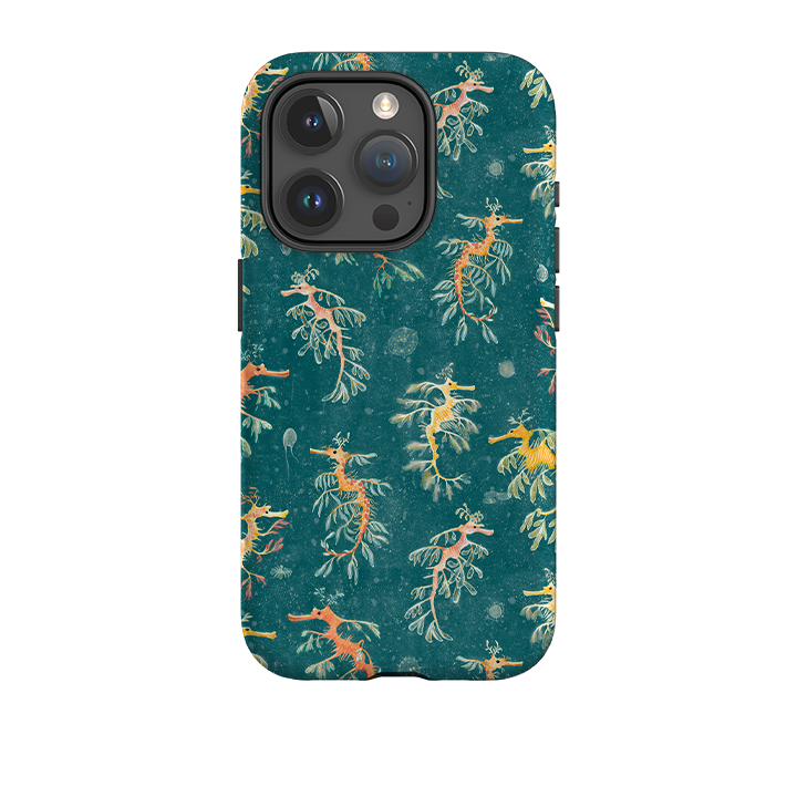 iPhone Tough Case - Blatt-Seepferdchen von Katherine Quinn