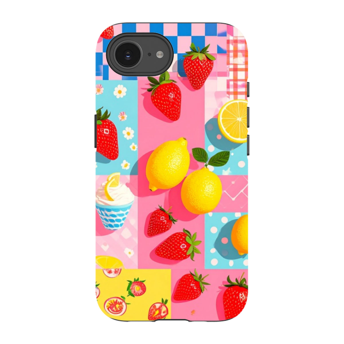 iPhone Tough Case - Lemon Strawberry Ice Cream
